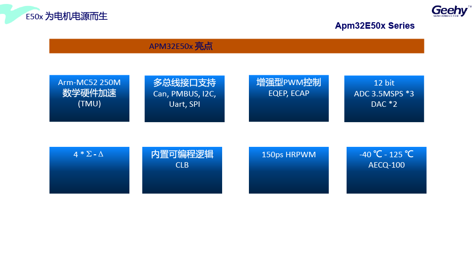 APM32E50X系列资源亮点